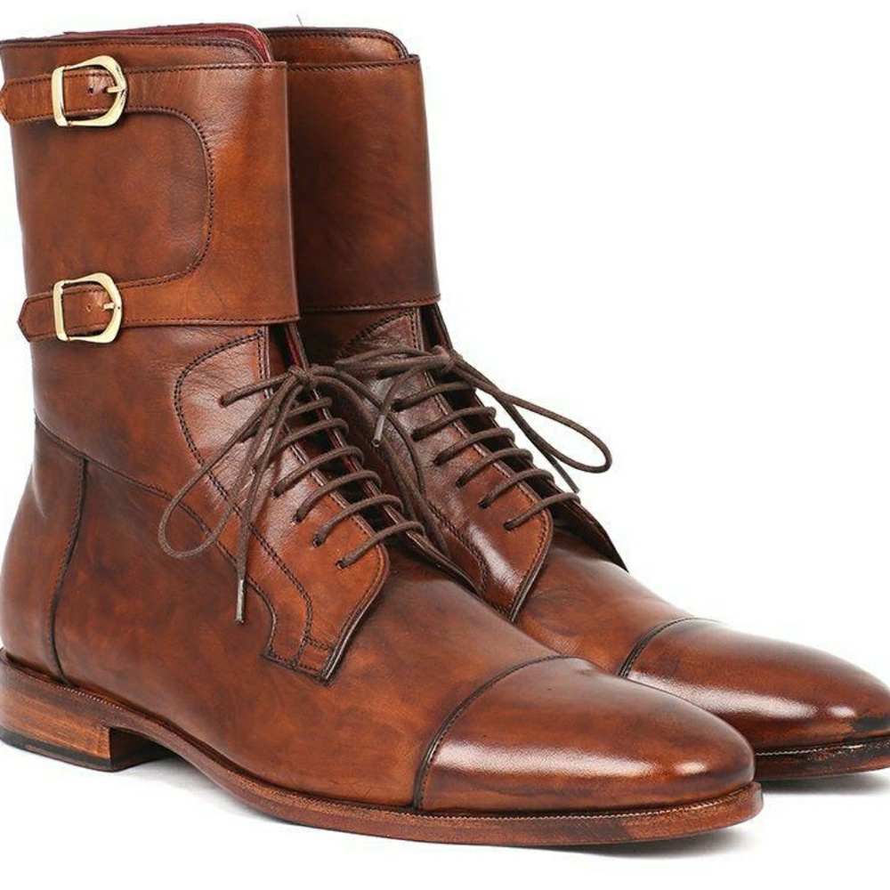 Paul Parkman Men's High Boots Brown Calfskin
